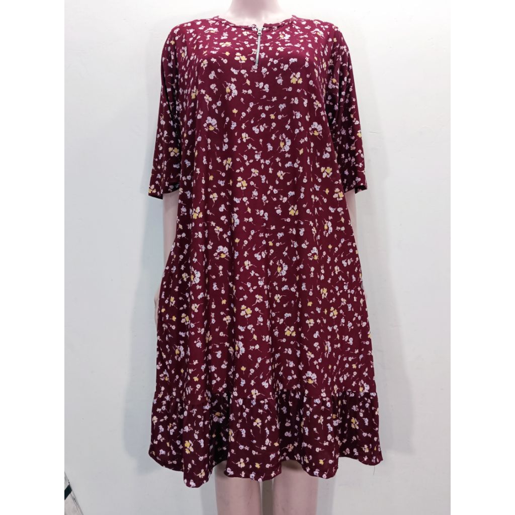 Daster rempel jersey korea superjumbo/ daster rempel jumbo /daster kekinian