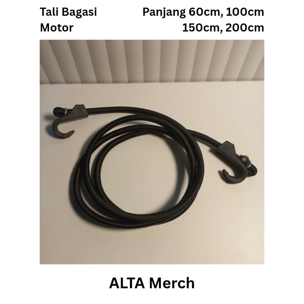 Tali Pengikat Barang / Tali Bagasi Motor - Hook Plastik
