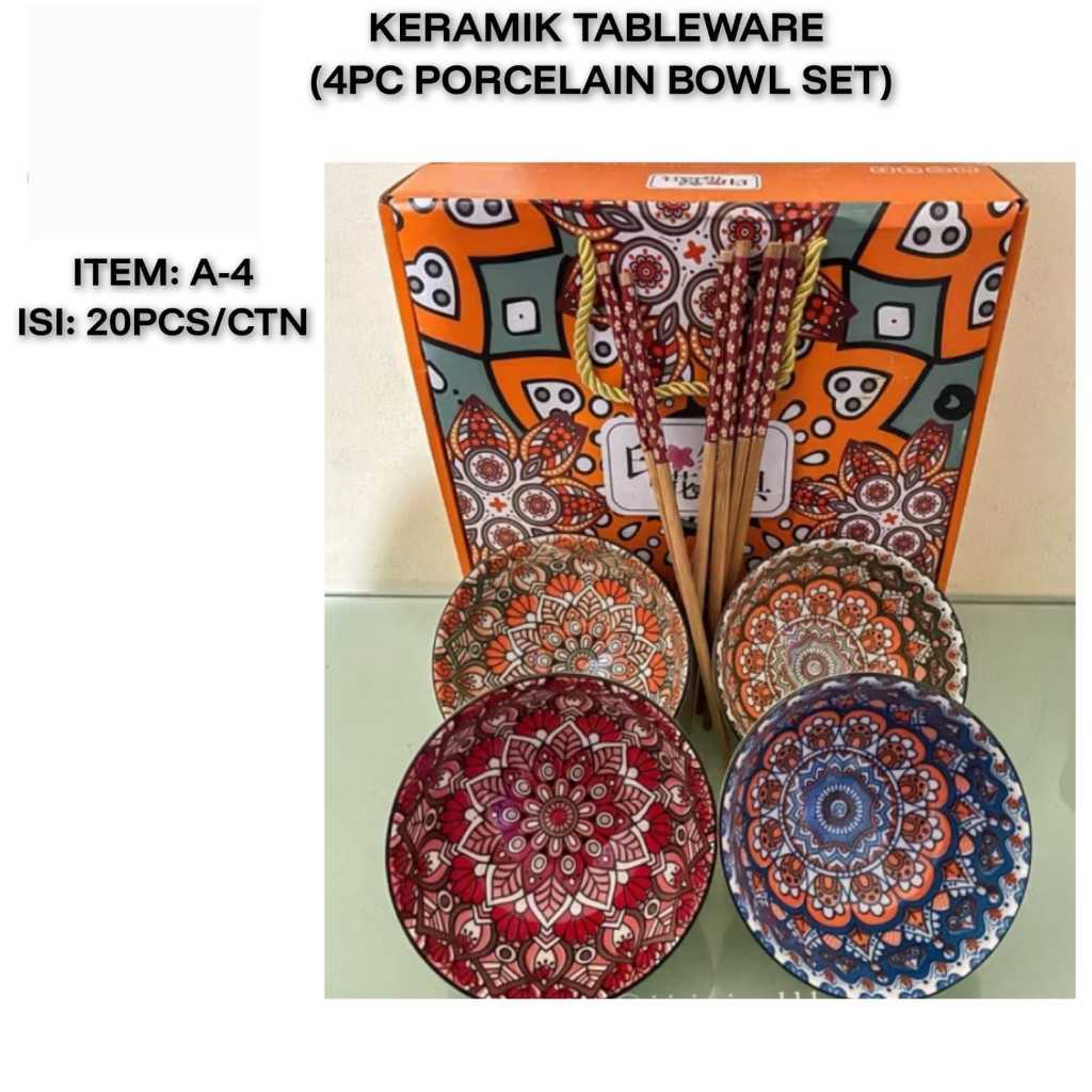 TERMURAH Hampers Parcel Gift Set Keramik Peralatan Makan Mangkok Keramik Lucu Gaya Japan Boxset Isi 