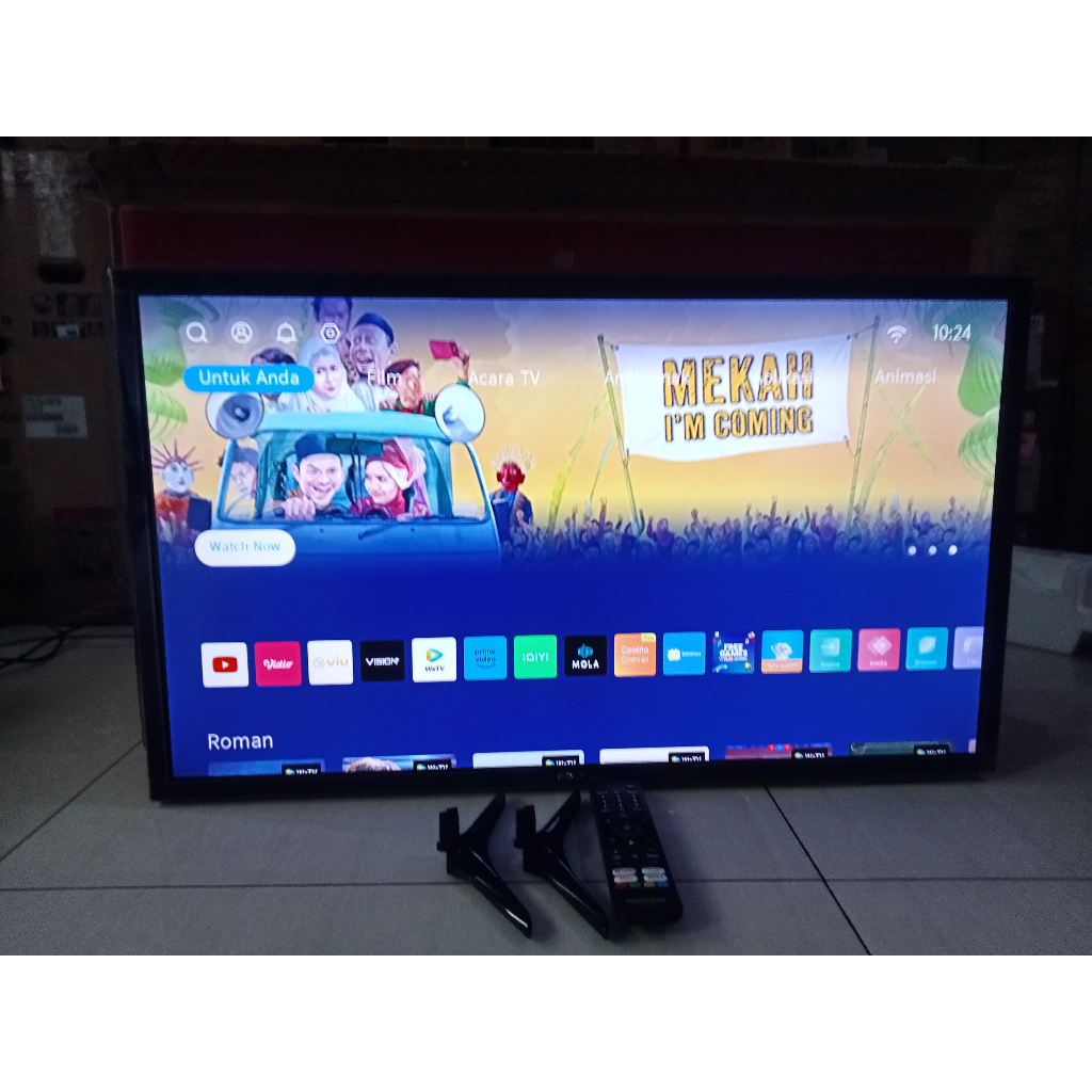 TV LED Polytron 32 Inch SMART TV Youtube Wifi Prime Video kondisi bekas masih segel 3946F