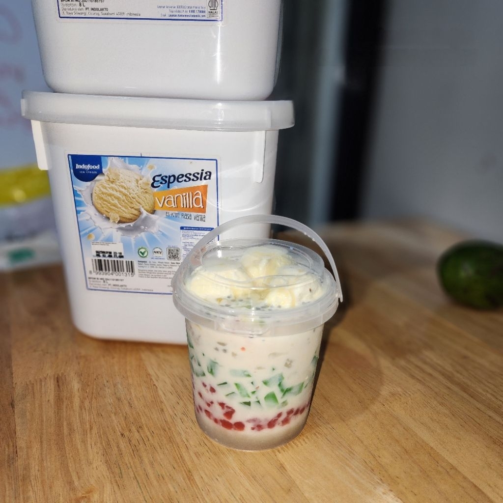 Es Teler Segar + Topping Ice Cream | Minuman Dingin Kekinian | Dessert Buah Alpukat Kelapa Nangka
