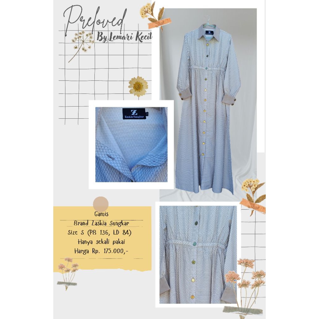 TERMURAH Preloved.Mamita Gamis Brand Zaskia Sungkar