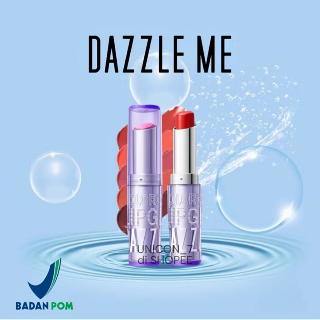DAZZLE ME LIPSTIK | Dazzle me color chrome lipstik lipglaze 3g
