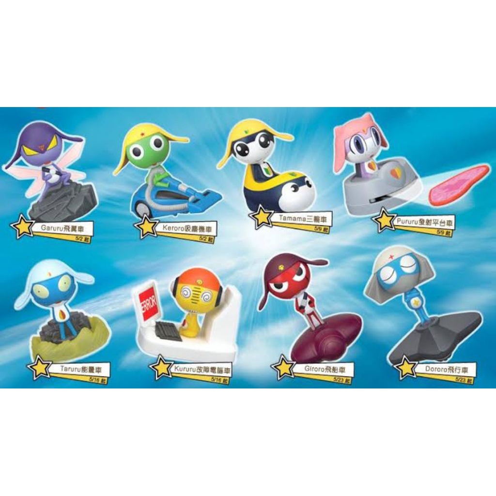 Keroro Gunso Garuru Tamama Pururu McDonald's Figure Happy Meal
