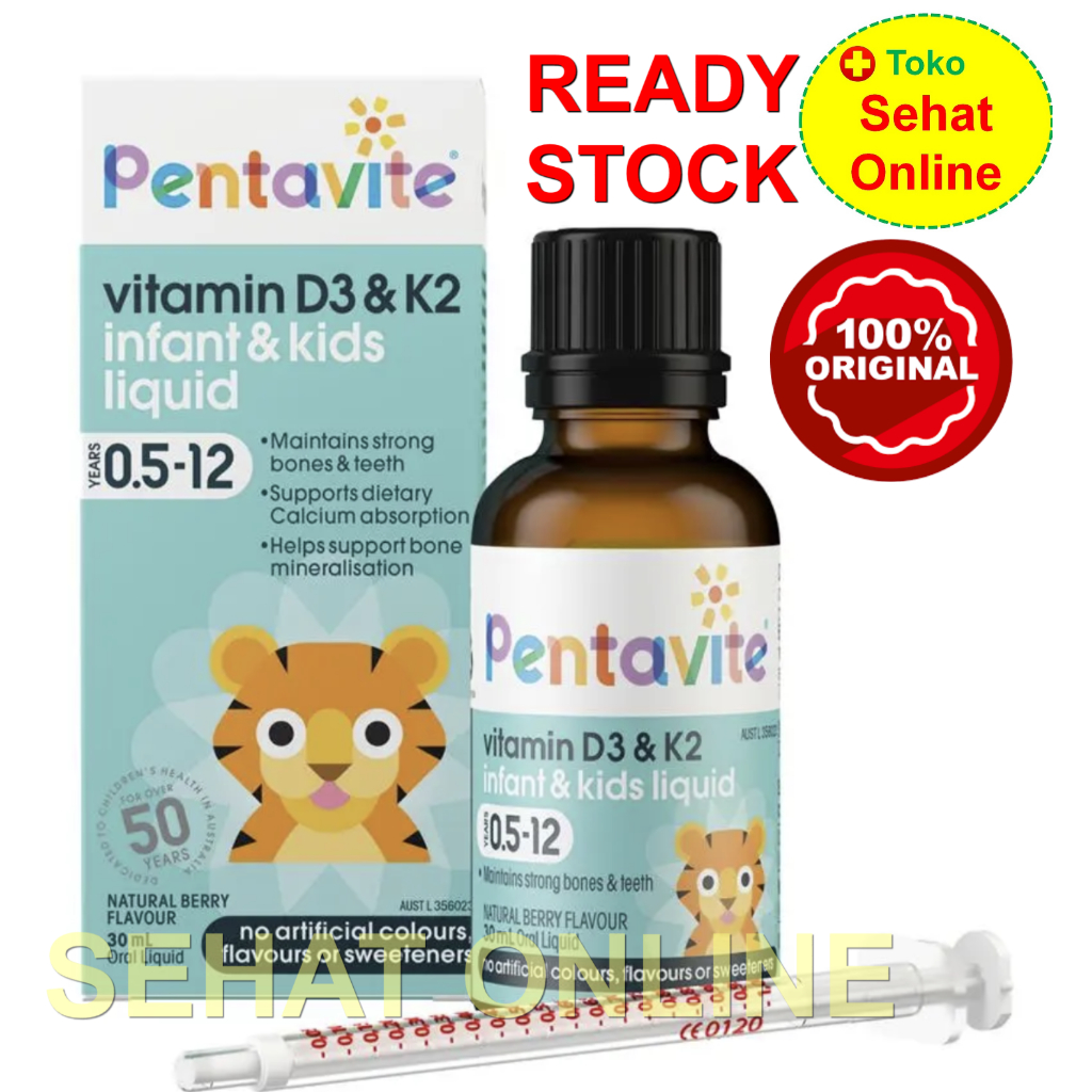 Pentavite Vitamin D3 & K2 Kids Liquid 30 ml