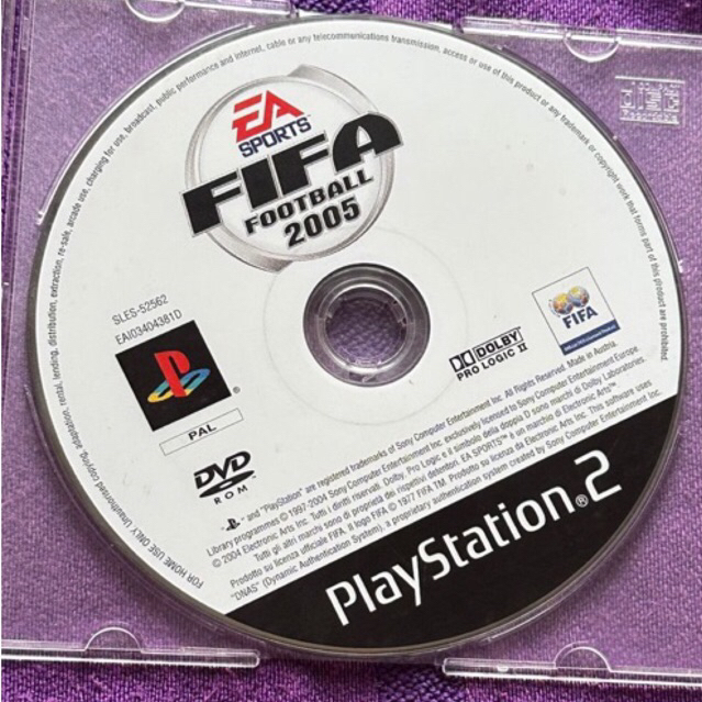 kaset ps2 original pal fifa football 2005