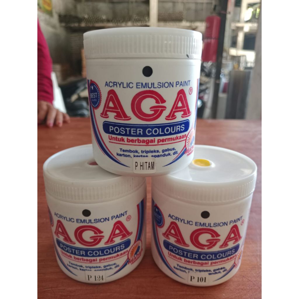 Cat aga poster 250cc/cat gabus/cat akrilik/cat lukis/cat tembok/cat air