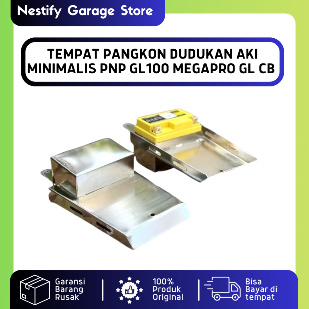 PANGKON DUDUKAN TEMPAT AKI HONDA CB 100 125 GL 100 125 PRO MAX SERIES MEGAPRO HIU PRIMUS TIGER MODEL