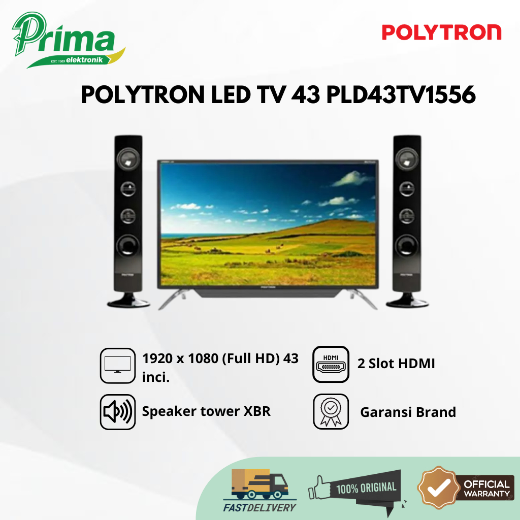 POLYTRON LED TV 43 PLD43TV1556 NEW