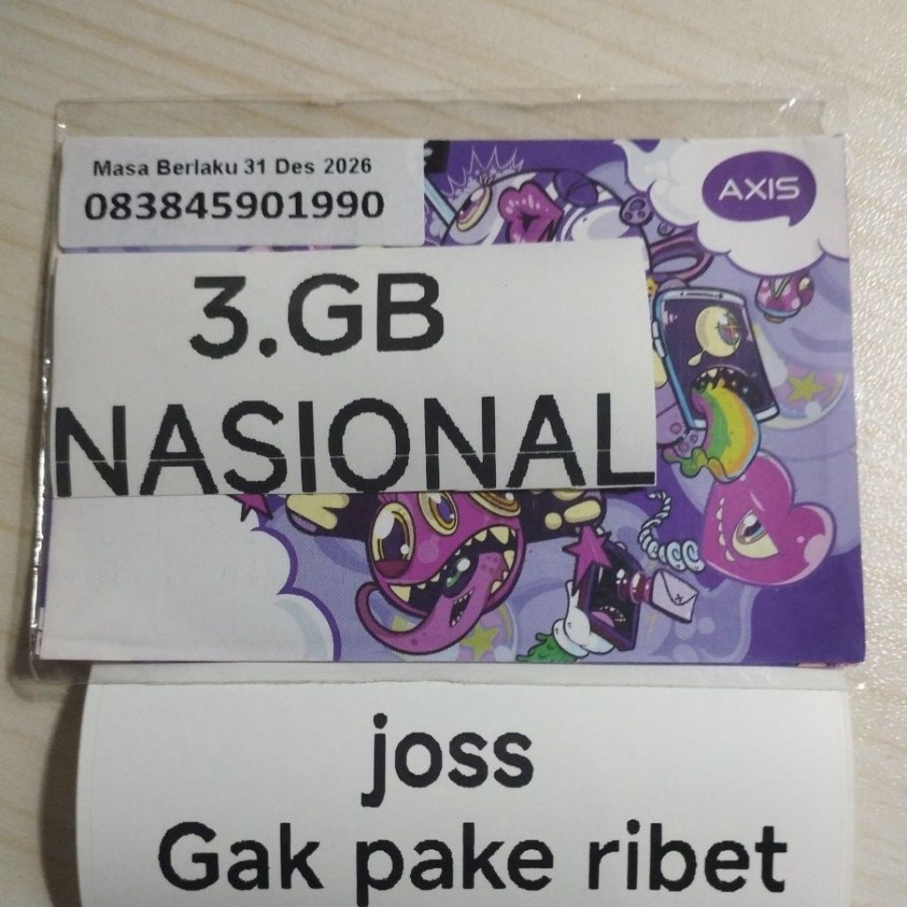 perdana axis kuota 3gb nasional