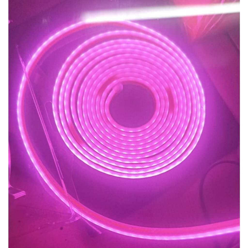 Lampu Neon Flex 12V DC 4M CACAT UNGU IP65 Fleksibel