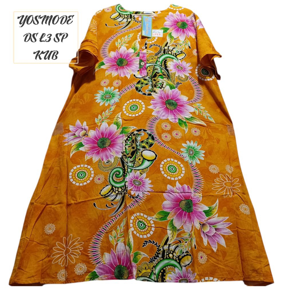 DASTER JUMBO L3 SUPER KENCANA UNGU LEBEL BIRU BAJU  DASTER  WANITA ORIGINAL QUALTY BATIK KENCANA UNG