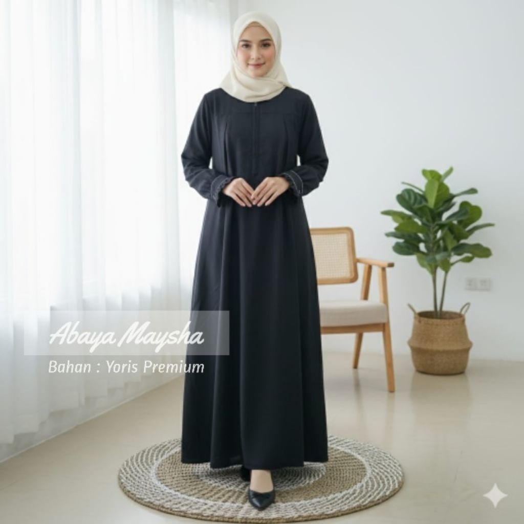 abaya bahan yoris Premium / gamis yoris Premium / abaya maysha