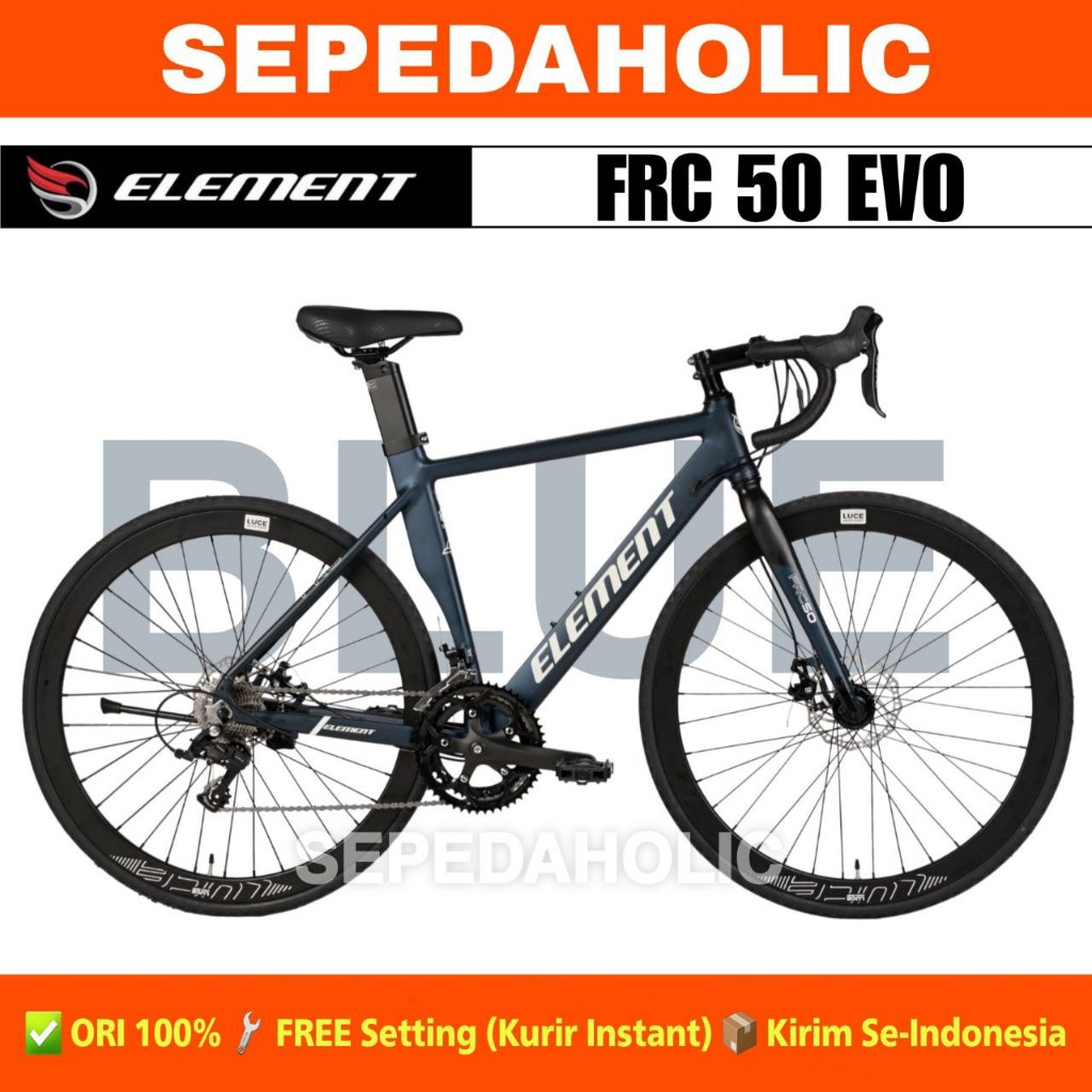 Sepeda Roadbike ELEMENT FRC 50 EVO Alloy 18 Speed Balap