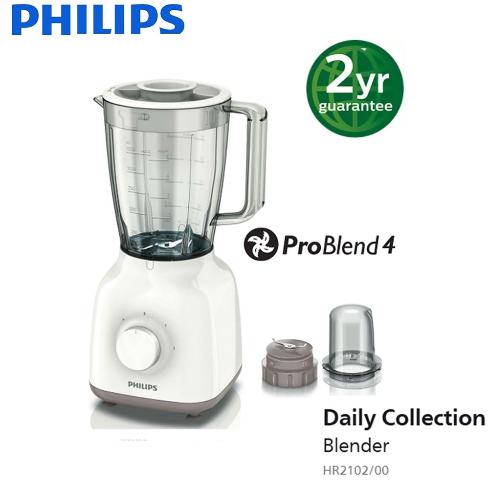 Philips Blender Plastik 1.5 L ProBlend HR2102