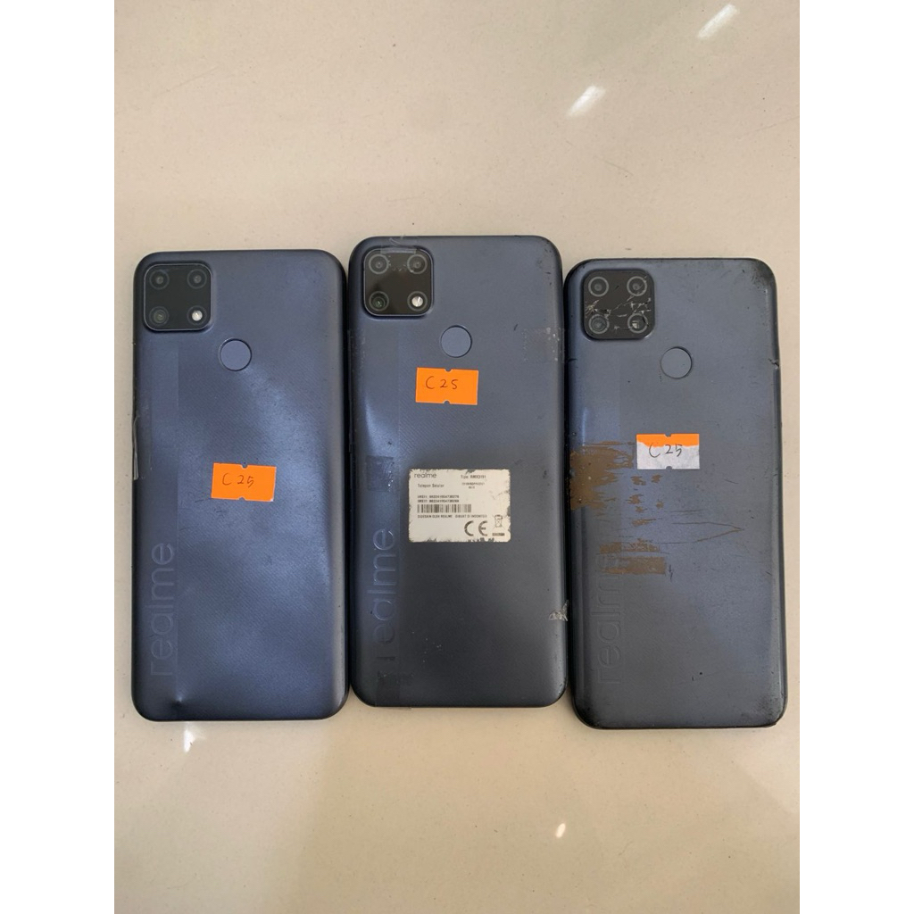 Realme C25 mesin normal, minus lcd