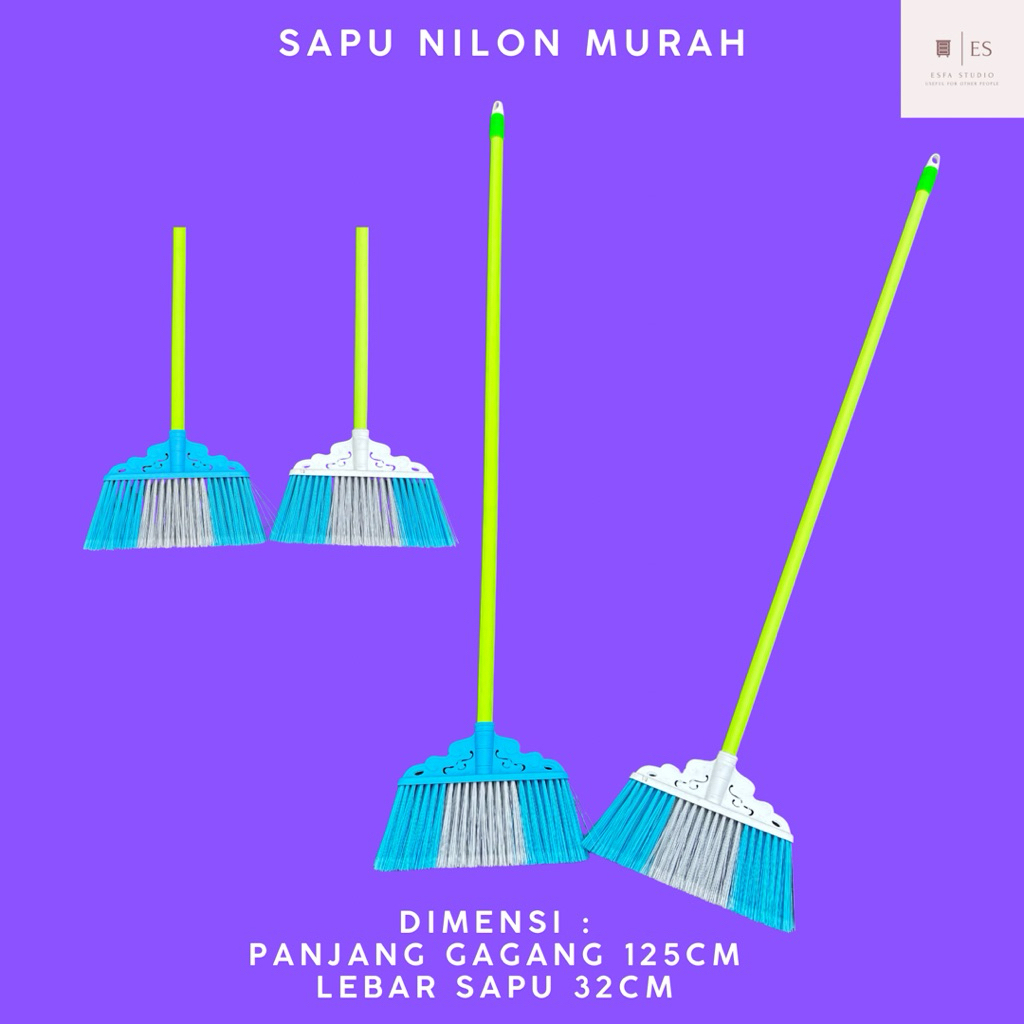 Sapu Nilon Sapu Plastik Warna Sapu Lantai Sapu Nilon Murah Sapu Nilon Deden