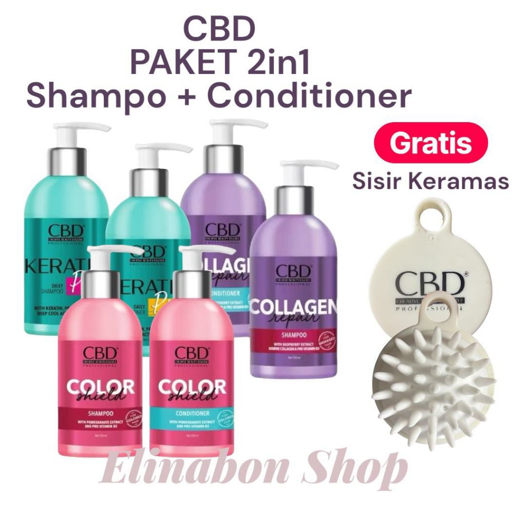 CBD Paket 2in1 Shampoo+Conditioner perawatan rambut rusak