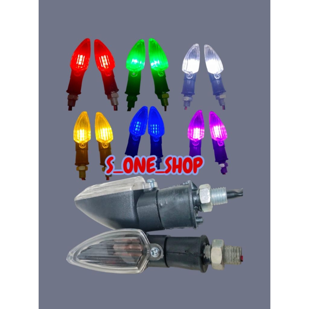 lampu sein led mini model vixion universal lampu sein motor led lancip universal