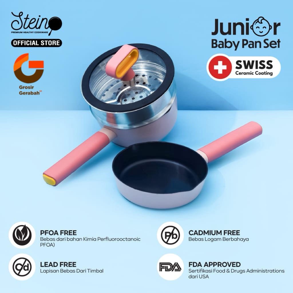 stein cookware junior baby pan set pink 614254