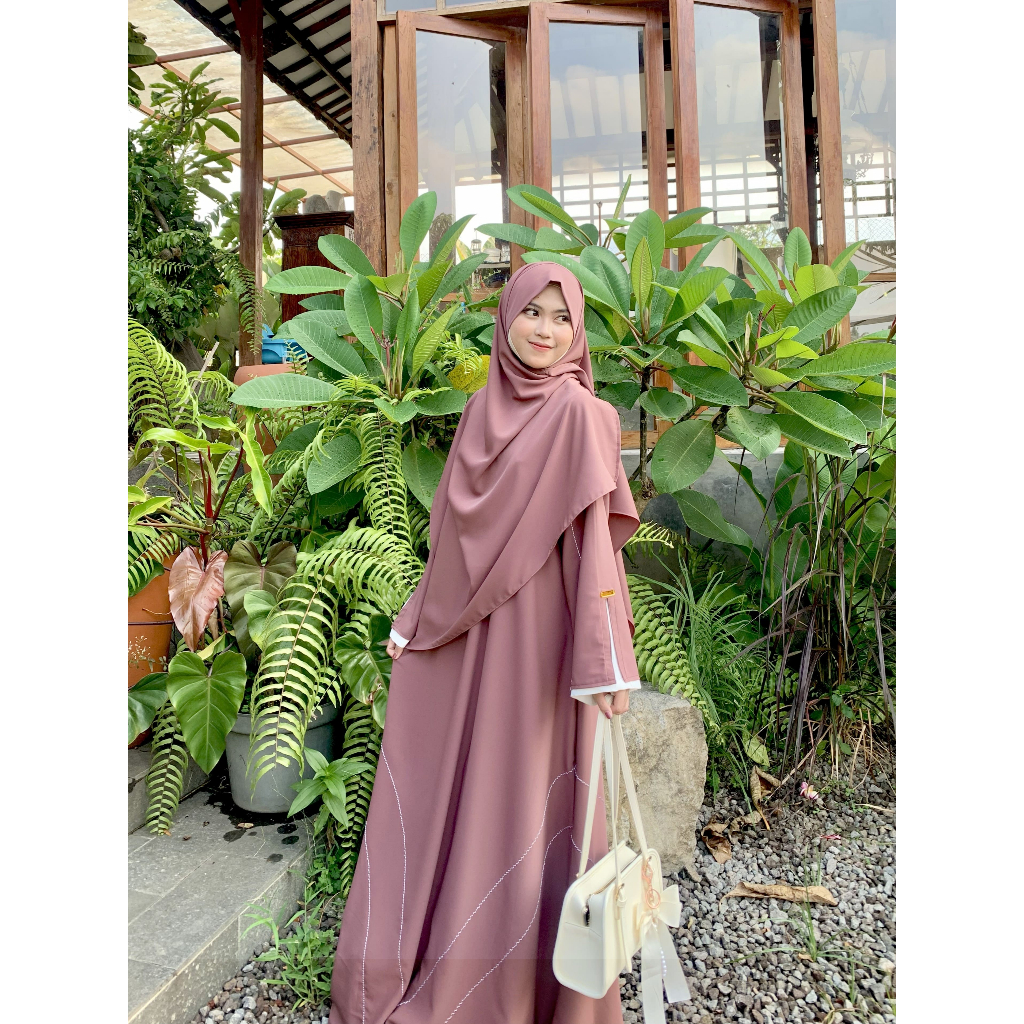 Ufaira Collection~Rayya Abaya Wanita free Pasban Gamis wanita Muslim Gamis Abaya