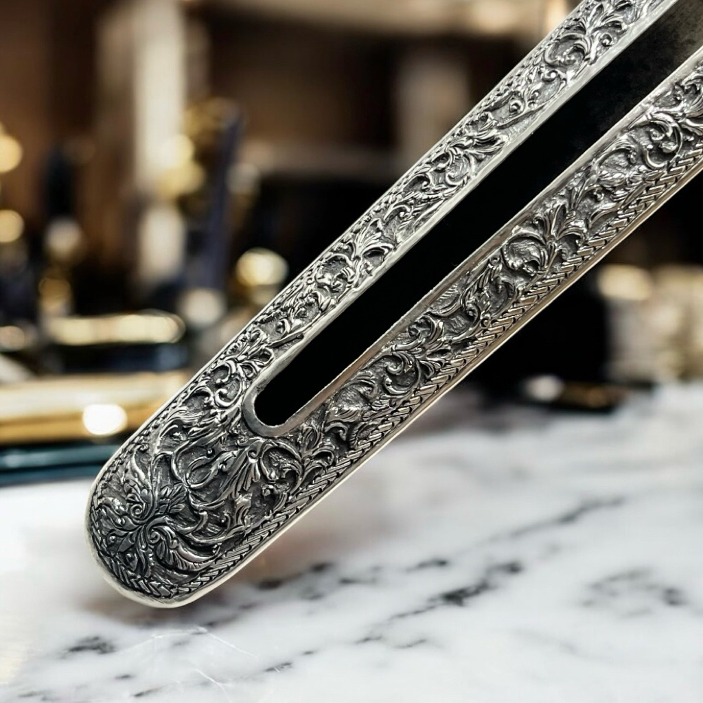 Pendok Perak Asli Blewah Solo Tatahan Sri Mulya