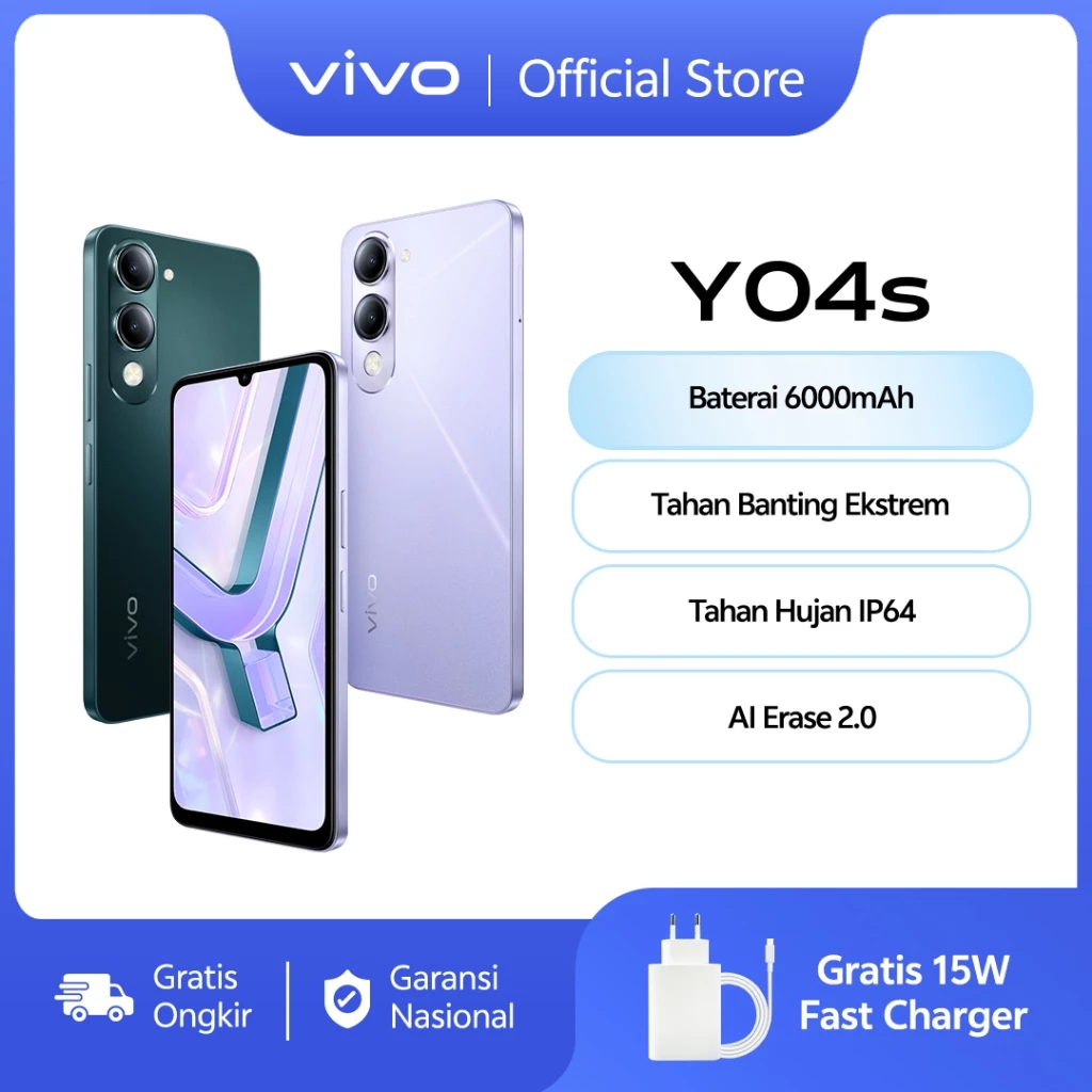 VIVO Y04S 4/46 | 4/128 GARANSI RESMI VIVO