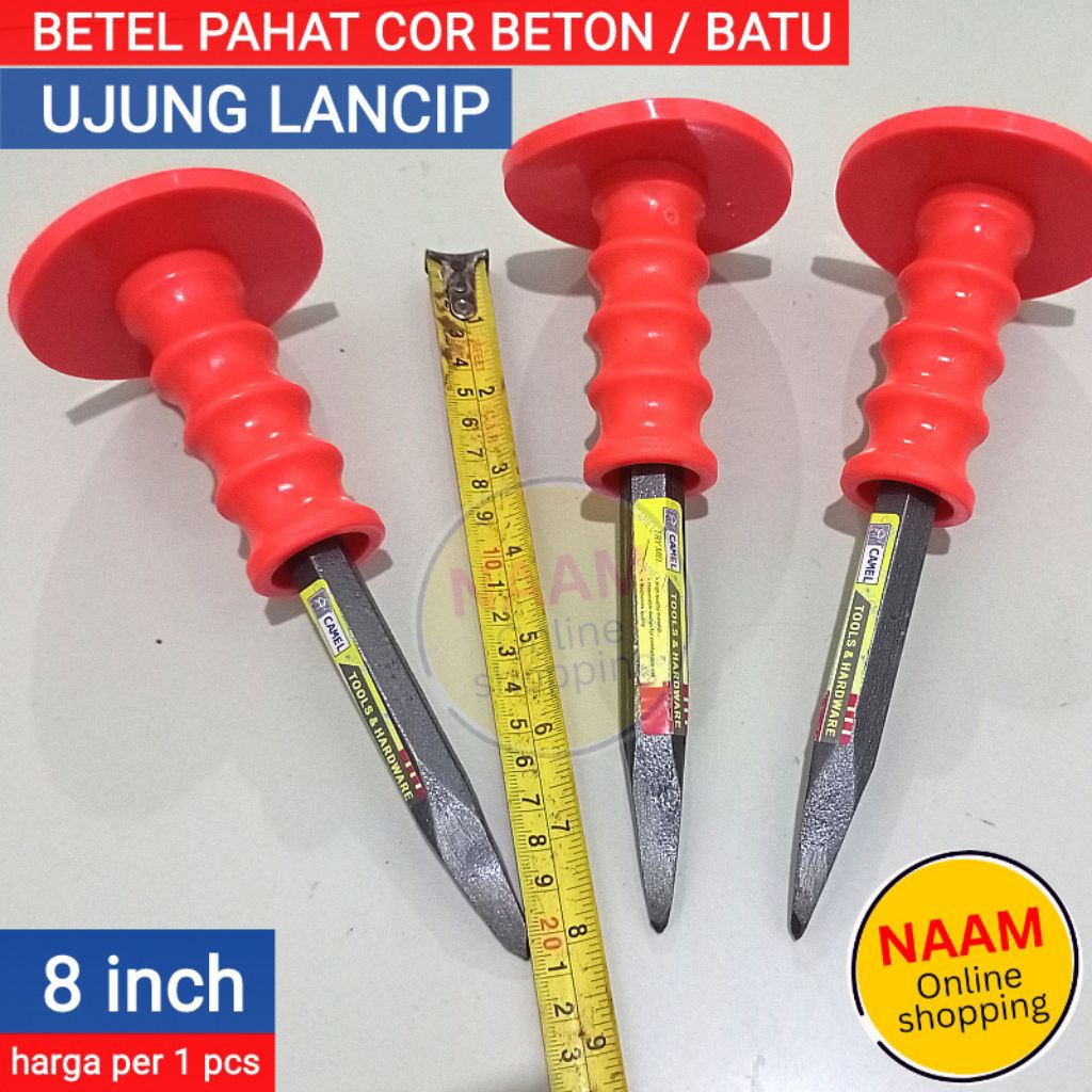 (8") BETEL PAHAT COR BETON / BATU - PASAK BATU & COR BETON LANCIP 8 IN