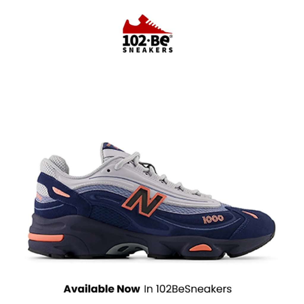 Sepatu NB 1000 men's sneakers shoes - navy NEWM1000FLU Original