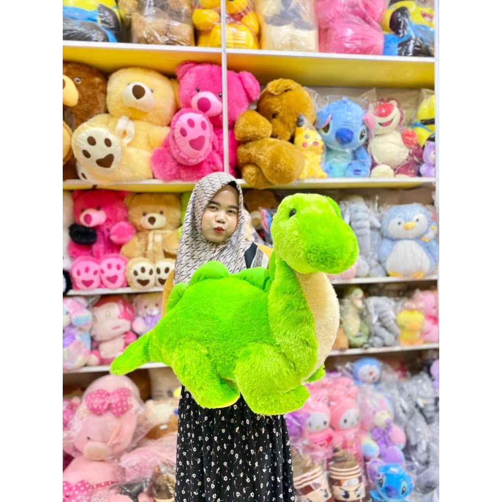 BONEKA BRONTOSAURUS DINOSAURUS JUMBO BONEKA DINOSAURUS BRONTOSAURUS DINOSAURUS LUCU DINOSAURUS IMPOR