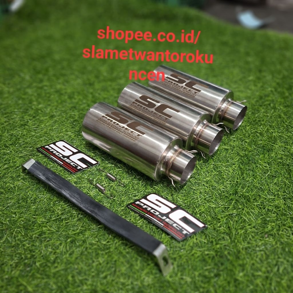 KNALPOT RACING SC PROJECT SLINCER ONLY VIXION CBR CBR150R VERZA BYSON SATRIA DLL