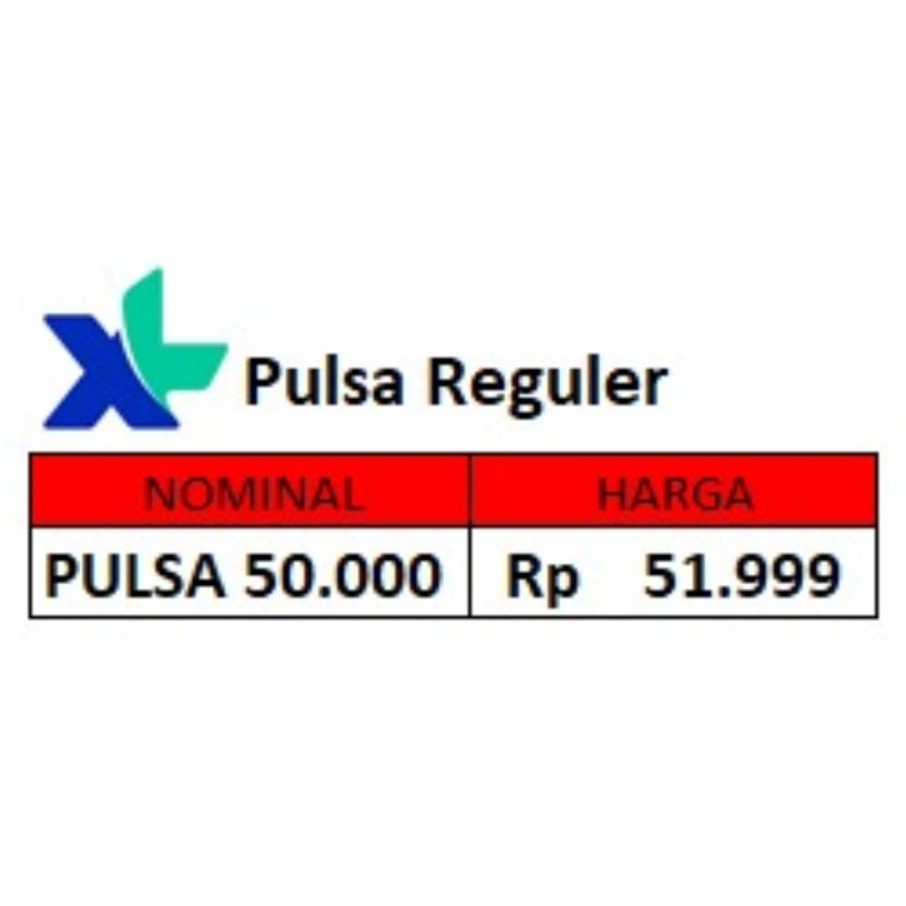 Pulsa 50k XL
