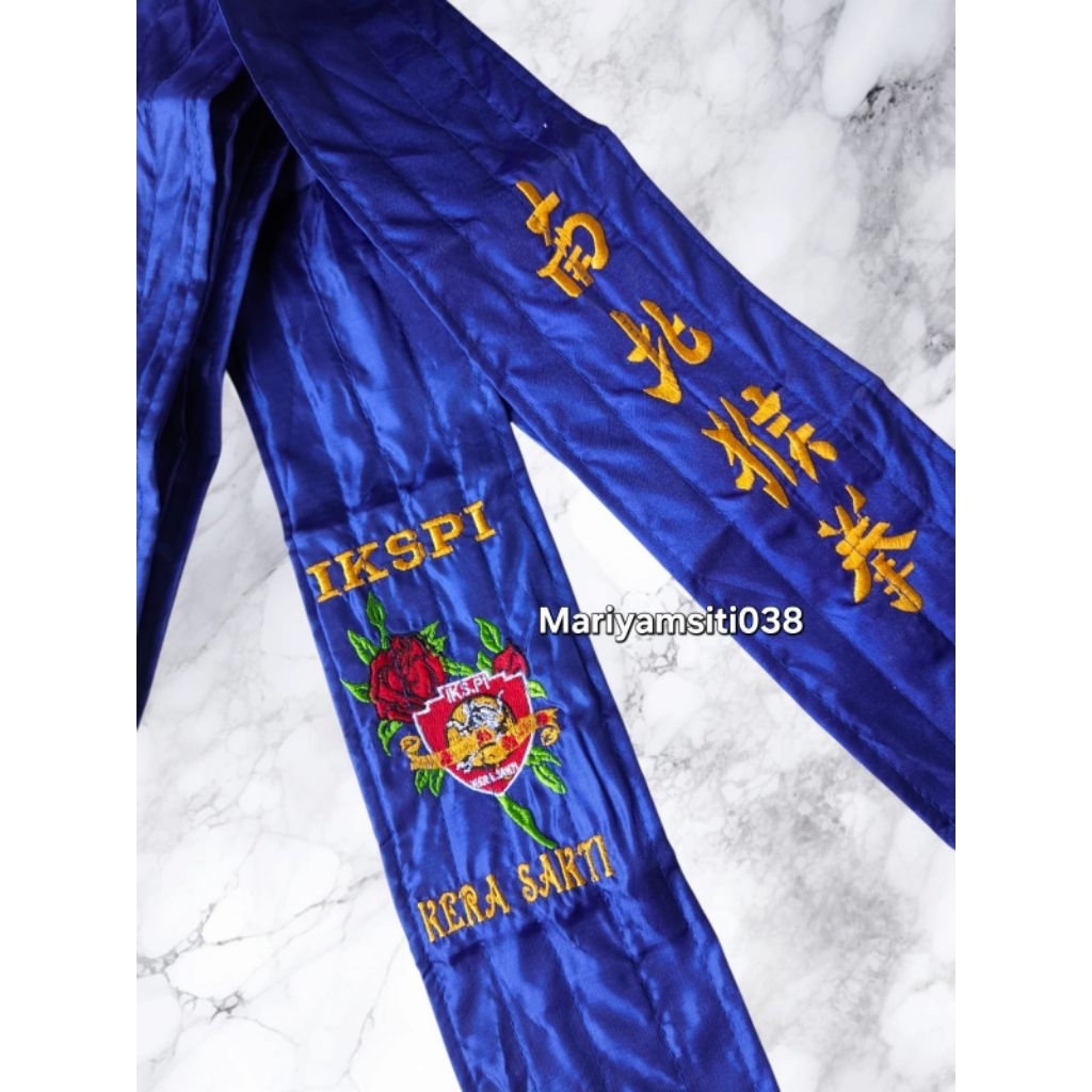 Sabuk ikspi biru  standart mawar sabuk biru ikspi kera sakti sabuk ikspi sabuk beladiri ikspi kera s