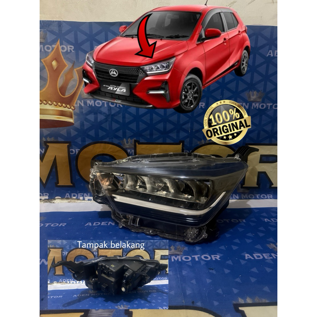 Headlamp lampu depan utama daihatsu ayla 2023 2024 2025 original