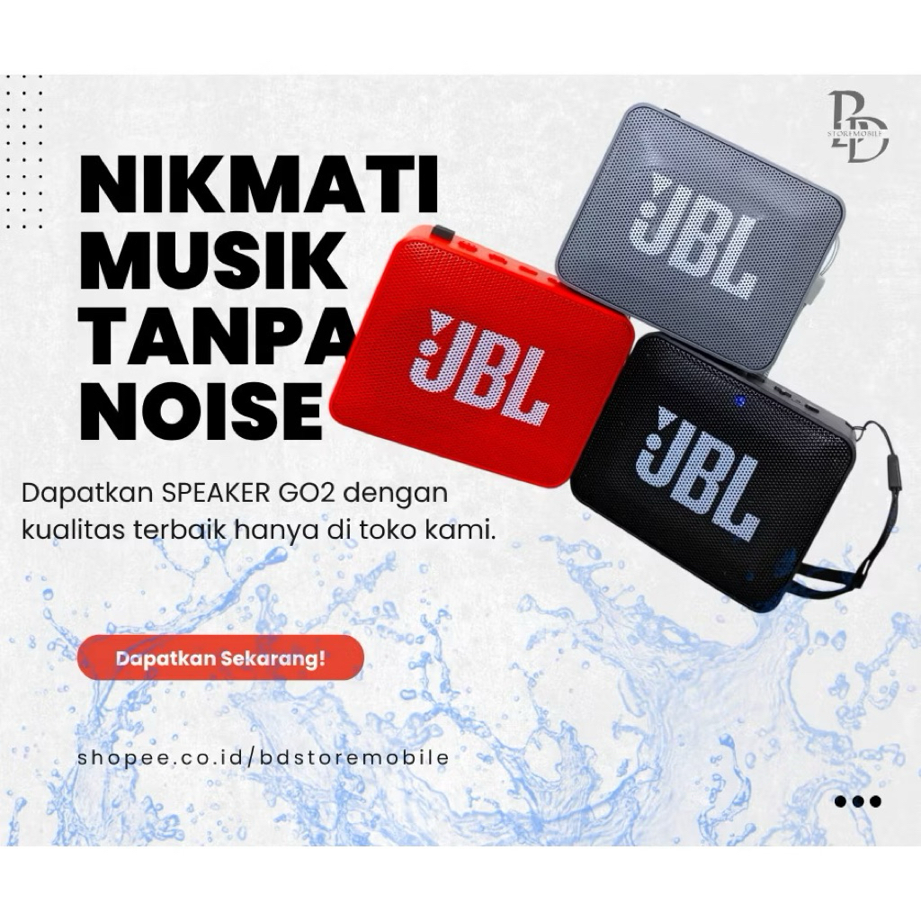 SPEAKER BLUETOOTH JBL WIRELESS GO 2 SUPER BASS ORI
