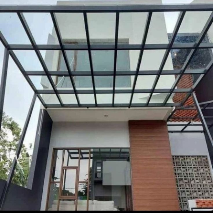 Kanopi Baja Ringan Minimalis | Atap Polycarbonate/Spandek/Alderon | Custom Ukuran