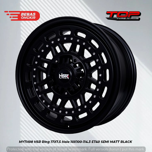 velg offroad hitam r17 | pelek hsr myth08 original untuk mobil xtrail innova rush terios ring 17
