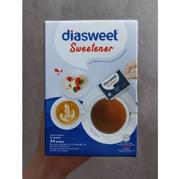 diasweet Sweetener Pemanis pengganti gula untuk diabetes diet 31.2gr (24sachet)