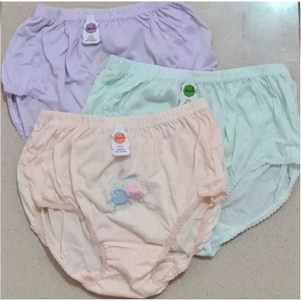 CD NONIE BORDIR UKURAN LLL (XXL) ISI 6 PCS