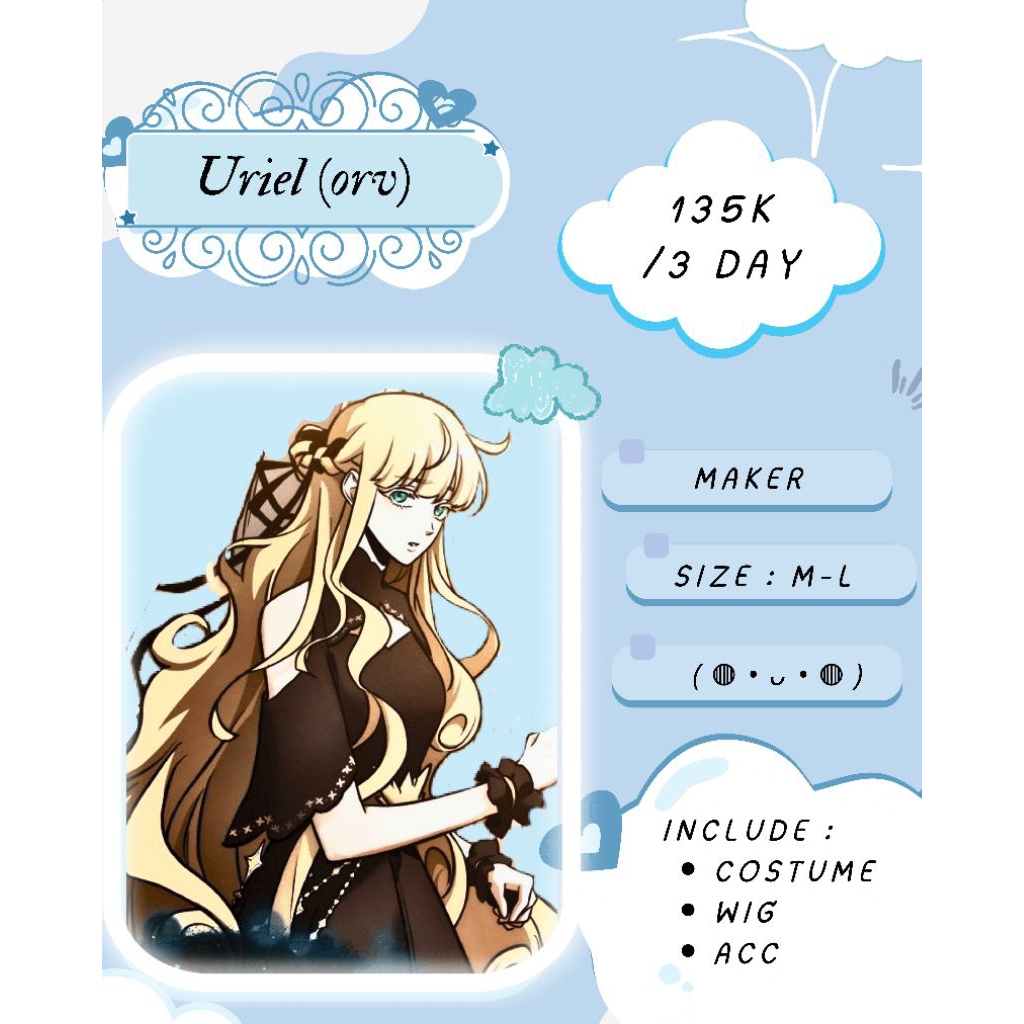 Rental Costume Cosplay Uriel Omniscient Reader ViewPoint