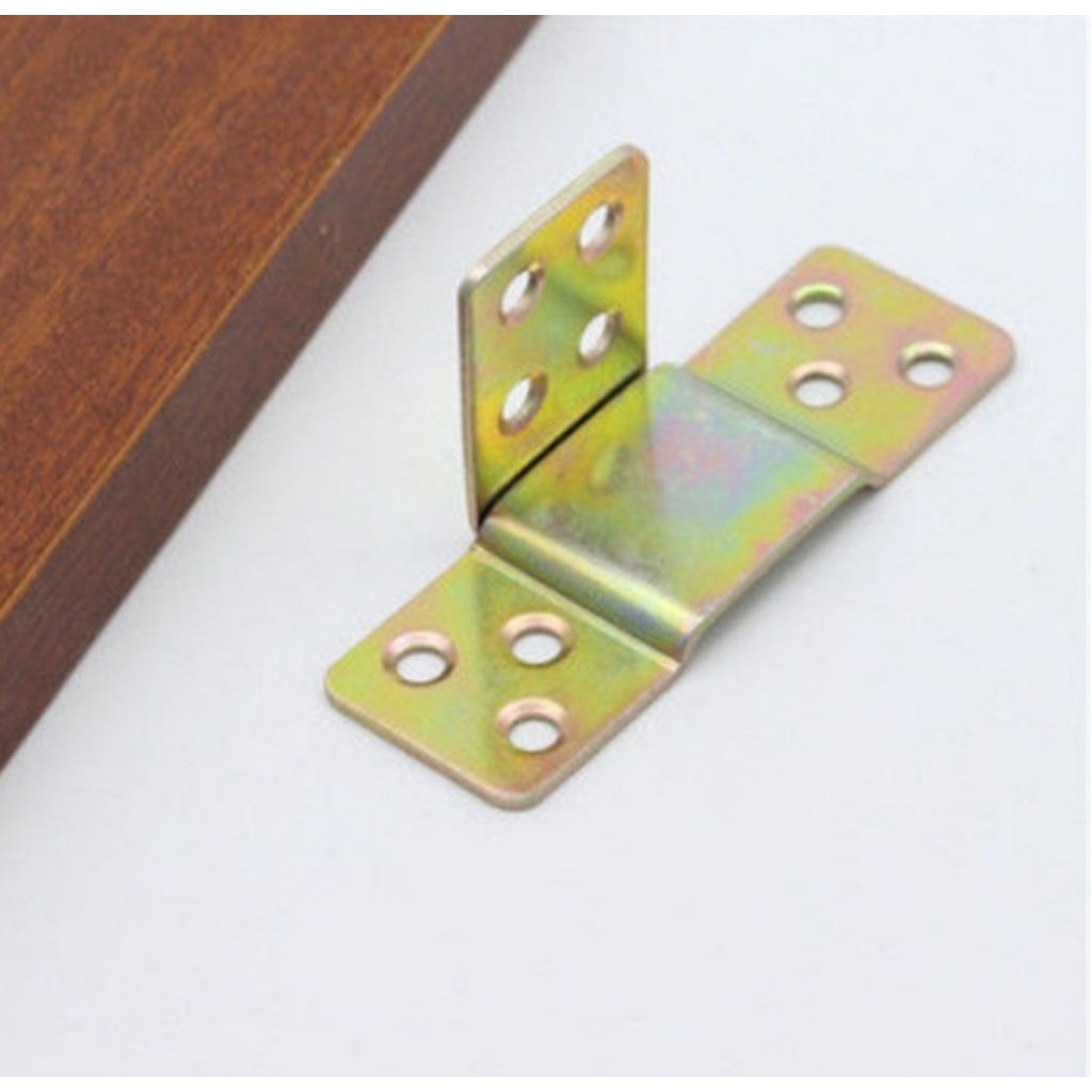 Bracket L siku sudut konektor engsel dudukan furniture meubel ranjang rak lemari verseng