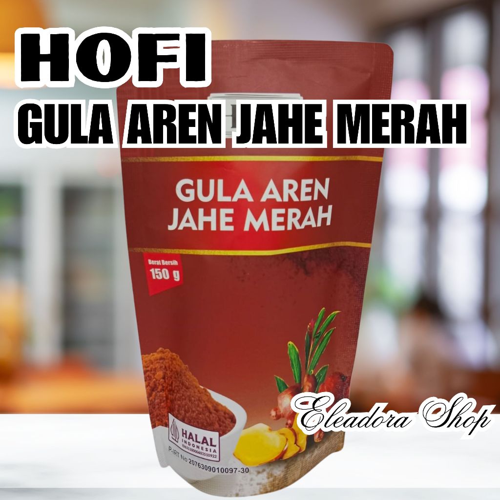 Gula Aren Jahe Merah Hofi - Serbuk Minuman Jahe dan Gula Aren