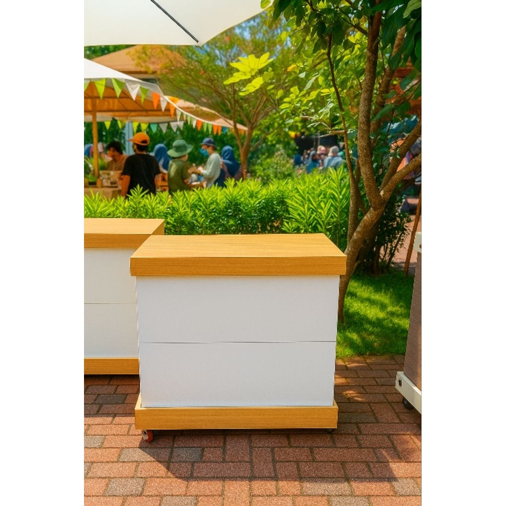 Booth portable/booth koper/meja lipat portable murah/meja dagang lipat koper/meja lipat HPL/ meja da