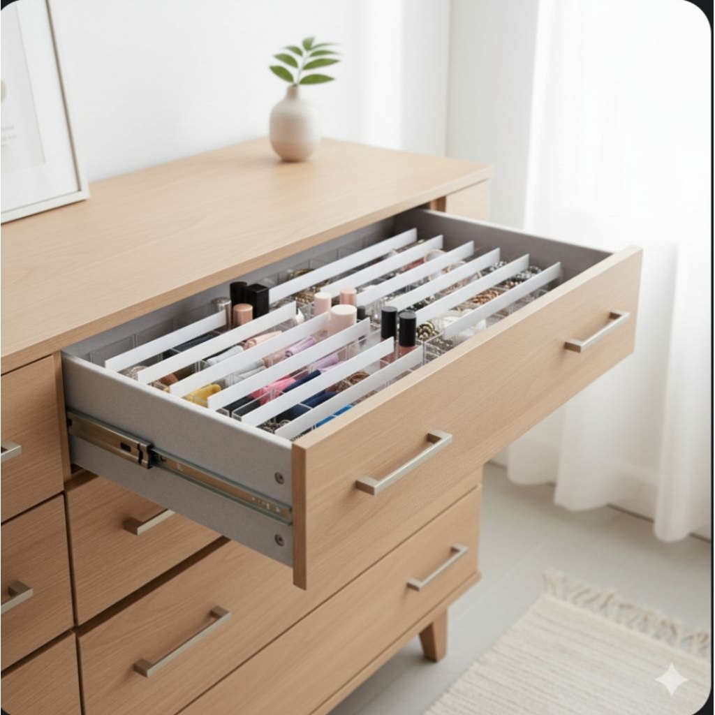 Penyekat Sekat Meja Lemari Pembatas Sekat Laci Lemari