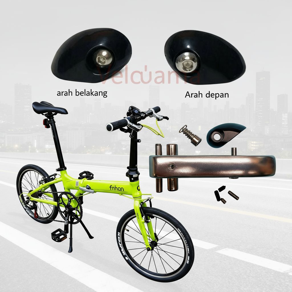 Kuncian frame sepeda lipat folding bike frame lock buckle pengait frame sepeda lipat