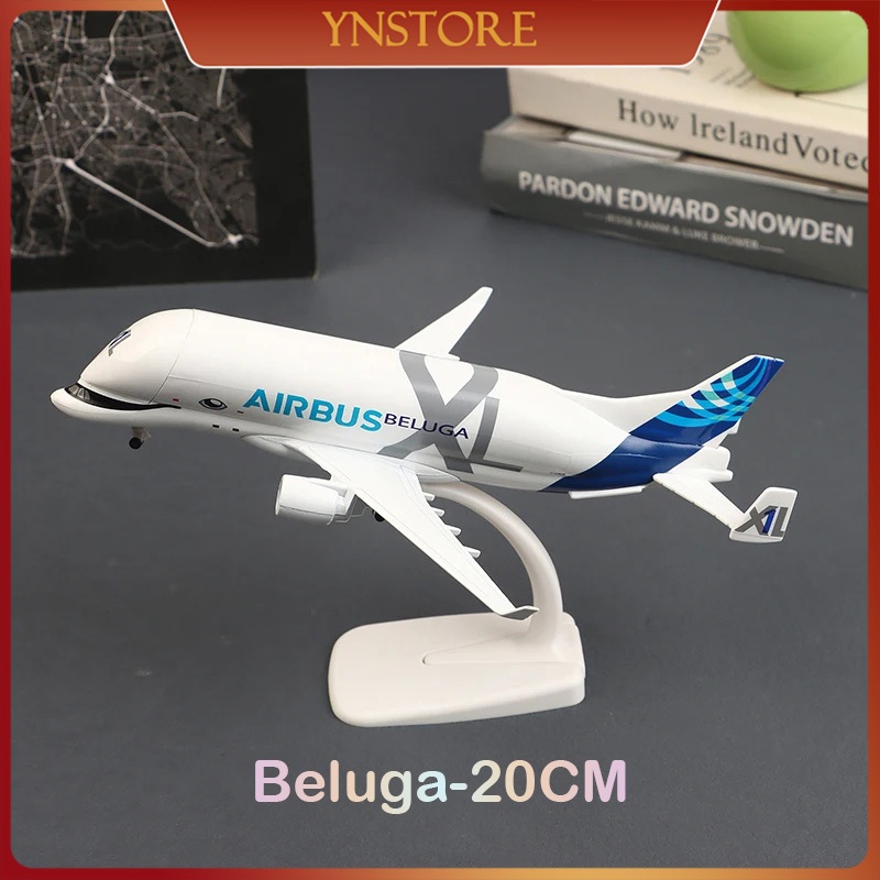20CM Diecast Pesawat Beluga XL Diecast Pesawat Besi Diecast Pesawat Terbang Beluga Mainan Pesawat Be