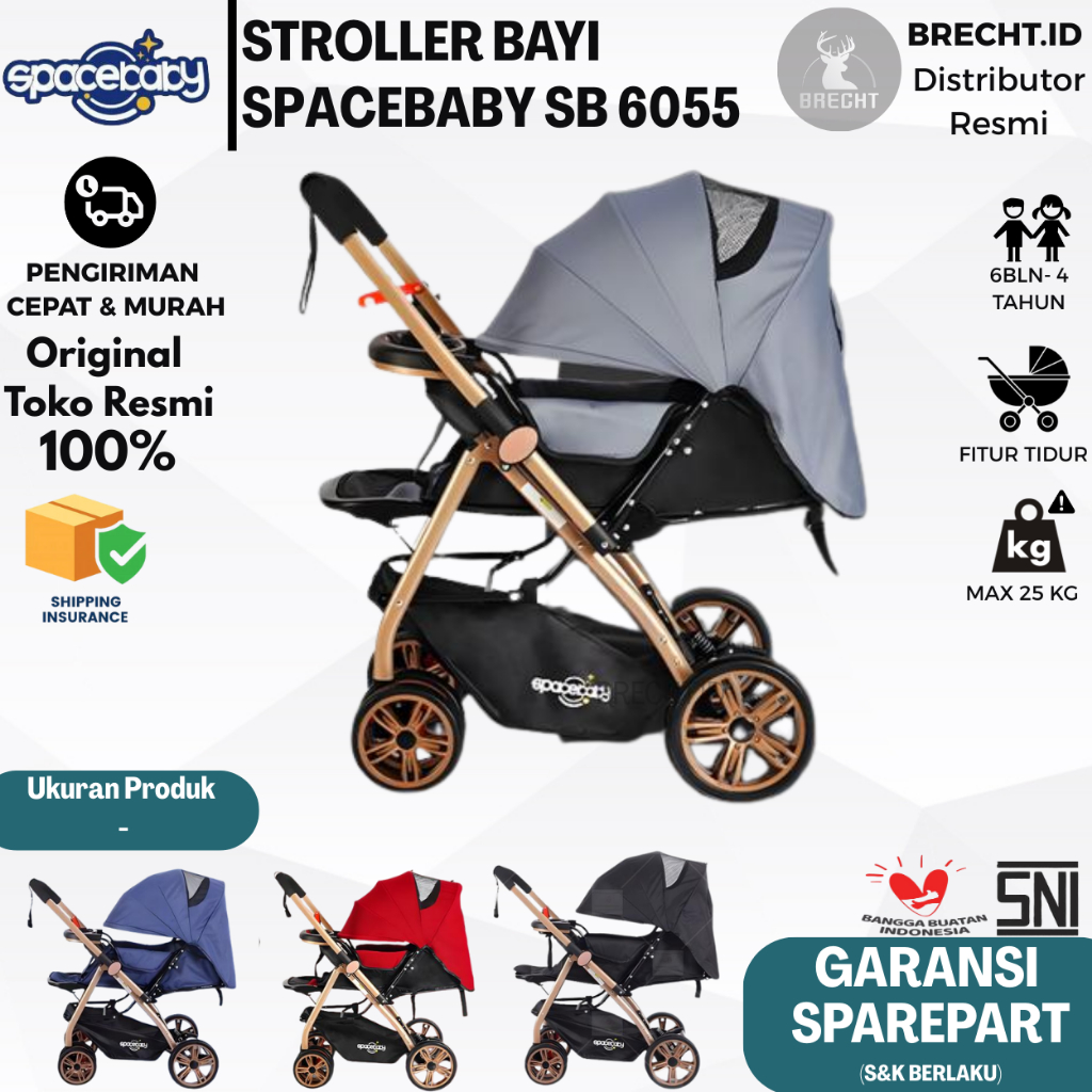 BABY STROLLER Spacebaby SB 6055 / SB-6055 / SB 6055 A / SB 6055A / SB 6033A / SB 6033  Kereta Dorong