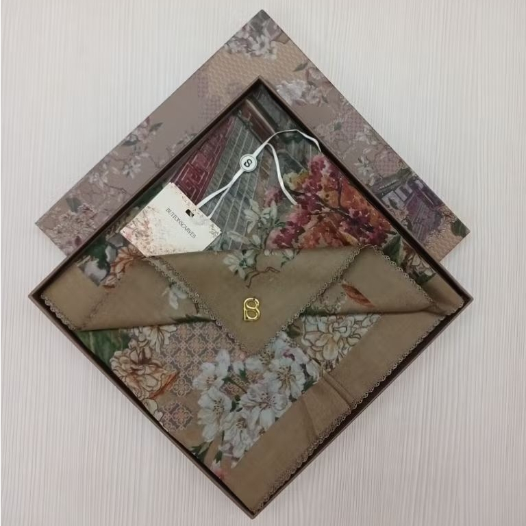 ButtonScarves Seoul Voal Square - Acorn - Preloved