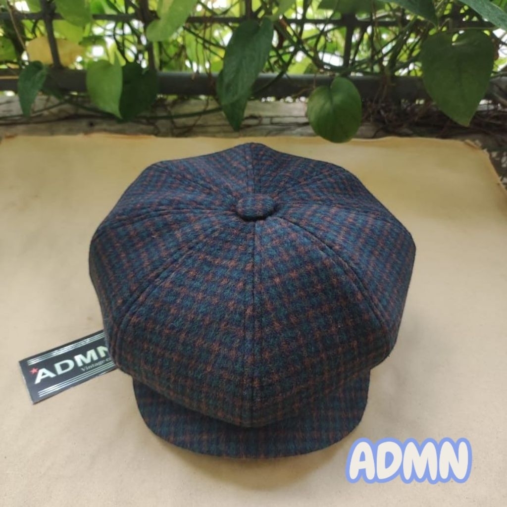Newsboy cap dewasa wool tebal / topi seniman sutradara / topi jamur