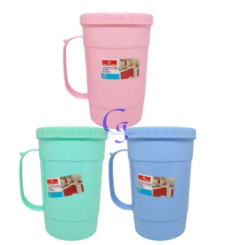 Gelas Mug Putar / Mug Tutup Putar / Gelas Benji Cangkir Plastik / Gelas Handle Cup